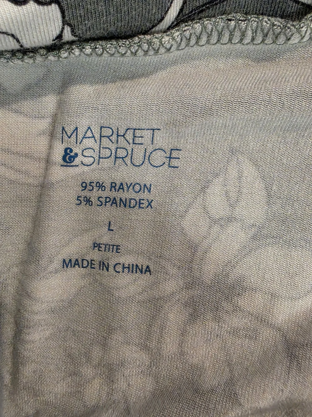 Market & Spruce Floral Maxi Skirt in Sage Green and White